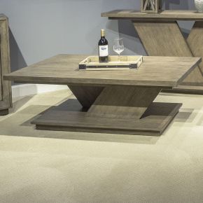 Liberty Furniture 899-OT1010 Aspen Sky - Cocktail Table - Weathered Saddle Brown