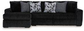 Signature Design by Ashley® 98103S1 Midnight-Madness - 2-Piece Sectional Sofa With Laf Corner Chaise - Onyx