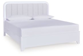 Signature Design by Ashley® PCB392B5 Jarlee - California King Upholstered Panel Bed - White