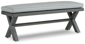 Ashley Furniture P518-600 Elite Park - Bench With Cushion - Gray