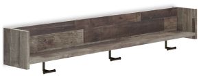 Signature Design by Ashley® EA2120-151 Neilsville - Wall Mounted Coat Rack w/Shelf - Black / Gray