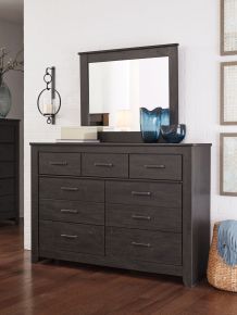 Signature Design by Ashley® B249/31/36 Brinxton - Dresser, Mirror - Charcoal