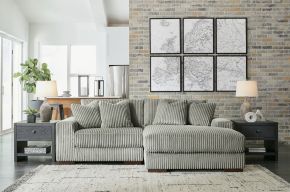 Signature Design by Ashley® 21105/64/17 Lindyn - Right Arm Facing Corner Chaise 2 Pc Sectional - Fog