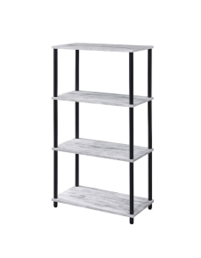 ACME 92737 Nypho - Bookshelf - Antique White & Black Finish