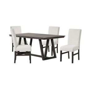 New Classic 40-4125-DW4C New Classic 40-4125-DW4C High Line - Dining Table & 4 Chairs - White
