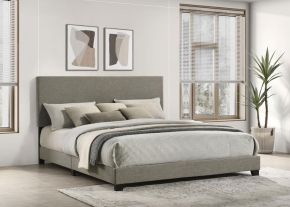 Coaster Fine Furniture 300851KW Dorian - Fabric Upholstered California King Panel Bed - Taupe