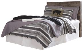 Benchcraft® B200/87/B100-21 Benchcraft® B200/87/B100-21 Derekson - Full Panel Headboard with Bolt on Bed Frame - Multi Gray