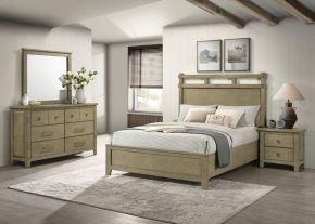 Coaster Fine Furniture 207531Q-S4 Hazlewood - 4 Piece Queen Bedroom Set - Vineyard Oak
