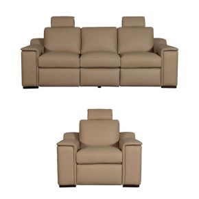 Liberty Furniture 6006FN-UPH-SOREC Liberty Furniture 6006FN-UPH-SOREC Armon - Sofa & Recliner - Oslo Fawn
