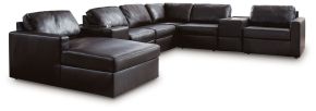 Ashley Furniture 74305S43 Ashley Furniture 74305S43 Modmax II - 8-Piece Sectional With LAF Corner Chaise And Storage Consoles - Black