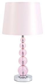 Ashley Furniture L857664 Letty - Pink - Crystal Table Lamp