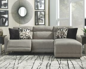 Signature Design by Ashley® 54405/58/46/97 Colleyville - Stone - Right Arm Facing Power Chaise 3 Pc Sectional