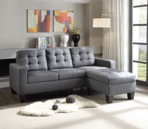 ACME 52775 Earsom - Sofa - Gray Linen - 35"