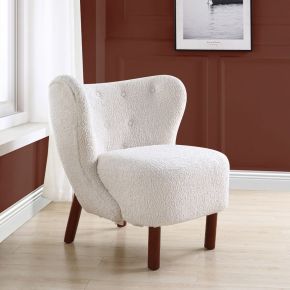 ACME AC00228 Zusud - Accent Chair - White Teddy Sherpa