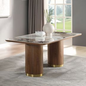 ACME DN03145 Willene - Dining Table With Ceramic Top - Walnut