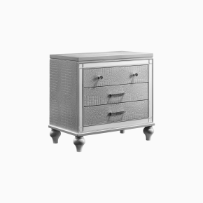New Classic BA9698S-040 Valentino - Nightstand - Silver