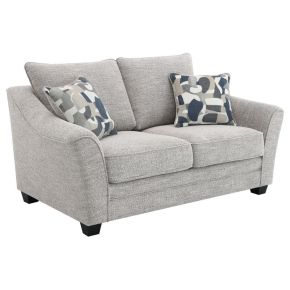 Coaster Fine Furniture 509672 Tomkins - Boucle Upholstered Loveseat - Light Gray
