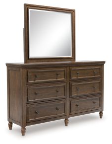 Benchcraft® B787B1 Sturlayne - Dresser And Mirror - Brown