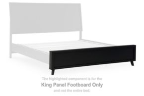 Signature Design by Ashley® B1013-56 Danziar - King Panel Footboard - Black