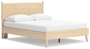 Signature Design by Ashley® EB2444B2 Cabinella - Tan - Queen Platform Panel Bed