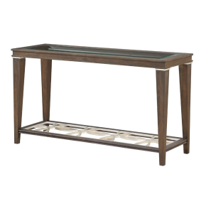 ACME 87994 Peregrine - Accent Table - Walnut & Glass - 30"