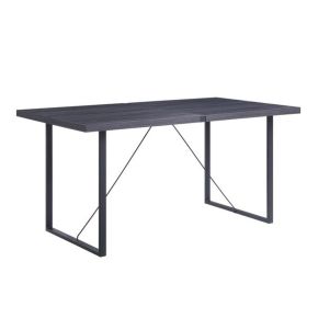 ACME DN00447 Nakula - Dining Table - Gray Oak & Black