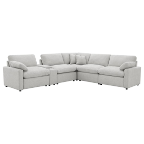 Coaster Fine Furniture 609560P-SET Collins - 6 Piece Modular Power Reclining Sectional - Gray