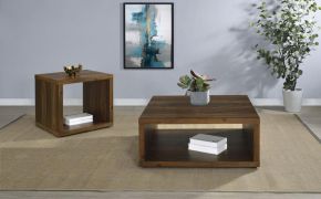 Coaster Fine Furniture 710508-S2 Frisco - 2 Piece Coffee And End Table Set - Dark Pine