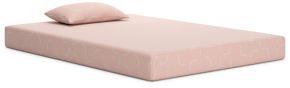 Sierra Sleep® by Ashley M43111 Ikidz Coral - Twin Mattress and Pillow Set of 2 - Coral