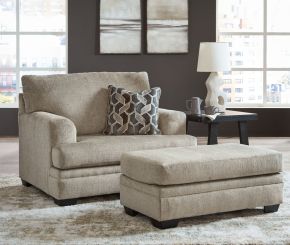 Ashley Furniture 59504/23/14 Ashley Furniture 59504/23/14 Stonemeade - 2 Pc. - Chair And A Half, Ottoman - Taupe