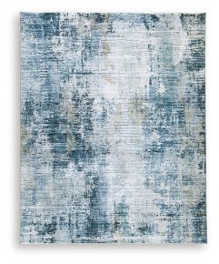 Ashley Furniture R407481 Arlenmont - 8' x 10' Rug - Blue / White / Brown