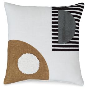 Signature Design by Ashley® A1000927P Longsum - Pillow - Black / White / Honey