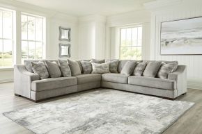 Signature Design by Ashley® 52304/66/77/67 Bayless - Smoke - Corner Sofa 3 Pc Sectional
