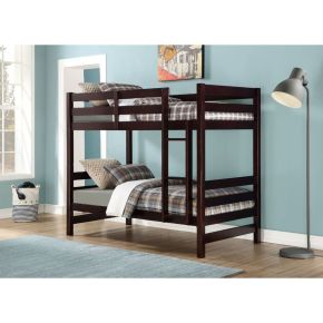 ACME 37775 Ronnie - Twin Over Twin Bunk Bed - Espresso