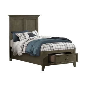 Intercon SM-BR-4325TS-GRY-C Intercon SM-BR-4325TS-GRY-C San Mateo Youth - Twin Storage Bed - Gray