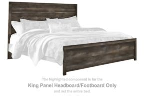 Signature Design by Ashley® B440-72 Wynnlow - King Panel Headboard/Footboard - Gray