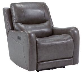 Ashley Furniture 6610306 Galahad - Smoke - Zero Wall Recliner W/pwr Hdrst