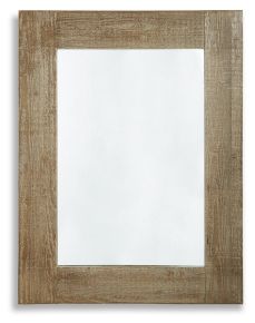 Signature Design by Ashley® A8010277 Waltleigh - Accent Mirror - Distressed Brown