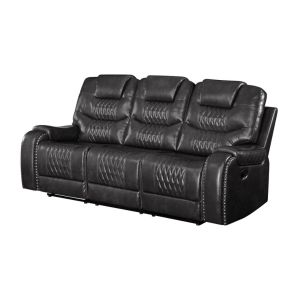 ACME 55410 ACME 55410 Braylon - Motion Sofa - Magnetite Synthetic Leather