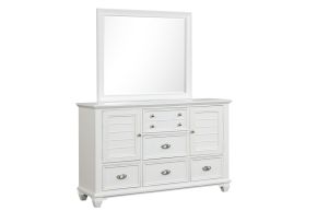 New Classic 00-B2118-DM Jamestown - Dresser & Mirror - White