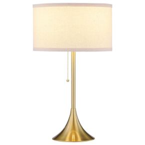 Coaster Fine Furniture 920241 Elmira - Drum Shade Metal Table Lamp - Gold