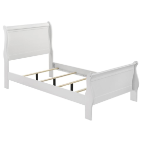 Coaster Fine Furniture 202441T Louis Philippe - Twin Sleigh Panel Bed - White