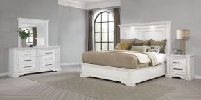 Coaster Fine Furniture 215871Q-S4 Mckinney - 4 Piece Queen Bedroom Set - Vintage White