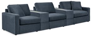 Ashley Furniture 92121S9 Modmax - 5-Piece Sectional With 2 Storage Consoles - Ink