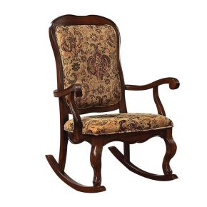 ACME 59390 Sharan - Rocking Chair - Fabric & Cherry
