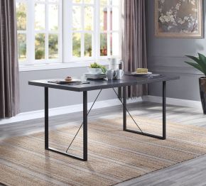 ACME DN00447 Nakula - Dining Table - Gray Oak & Black Finish