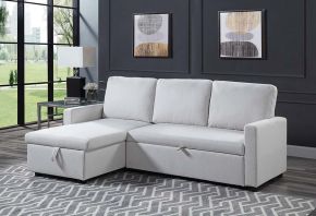 ACME LV00971 Hiltons - Sectional Sofa - Beige Fabric