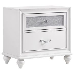 CoasterEveryday 205892 Barzini - 2-Drawer Nightstand - White