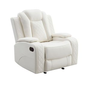 New Classic U1769V-13-WHT Orion II - Glider Recliner - White