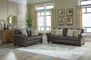 Benchcraft® 55503/38/35 Benchcraft® 55503/38/35 Roxmere - 2 Pc. - Sofa, Loveseat - Umber
